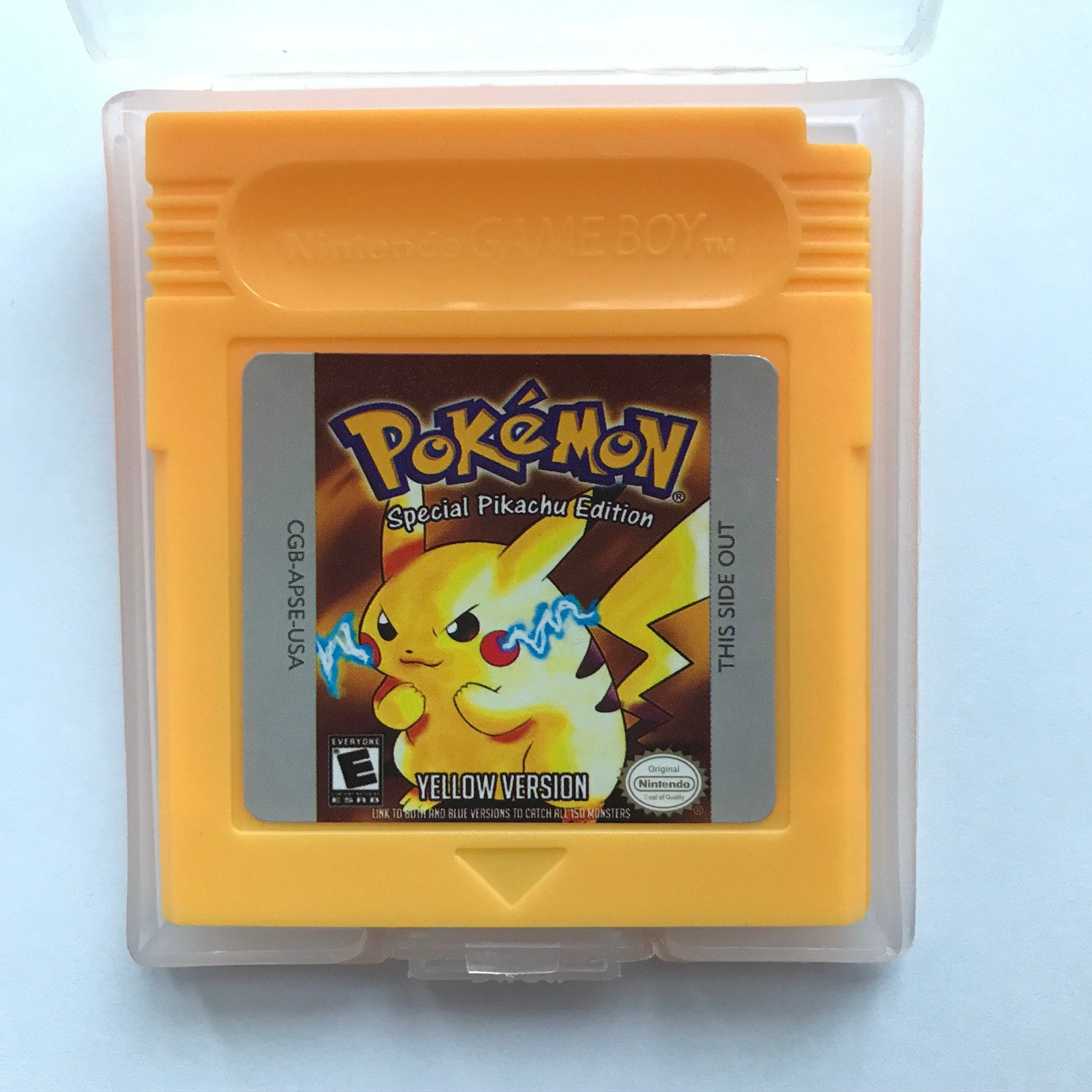 Pokemon Red Blue Yellow Green Gold Silver Crystal Reproduction Game Card for Gameboy Color GBC GBA Cartridges