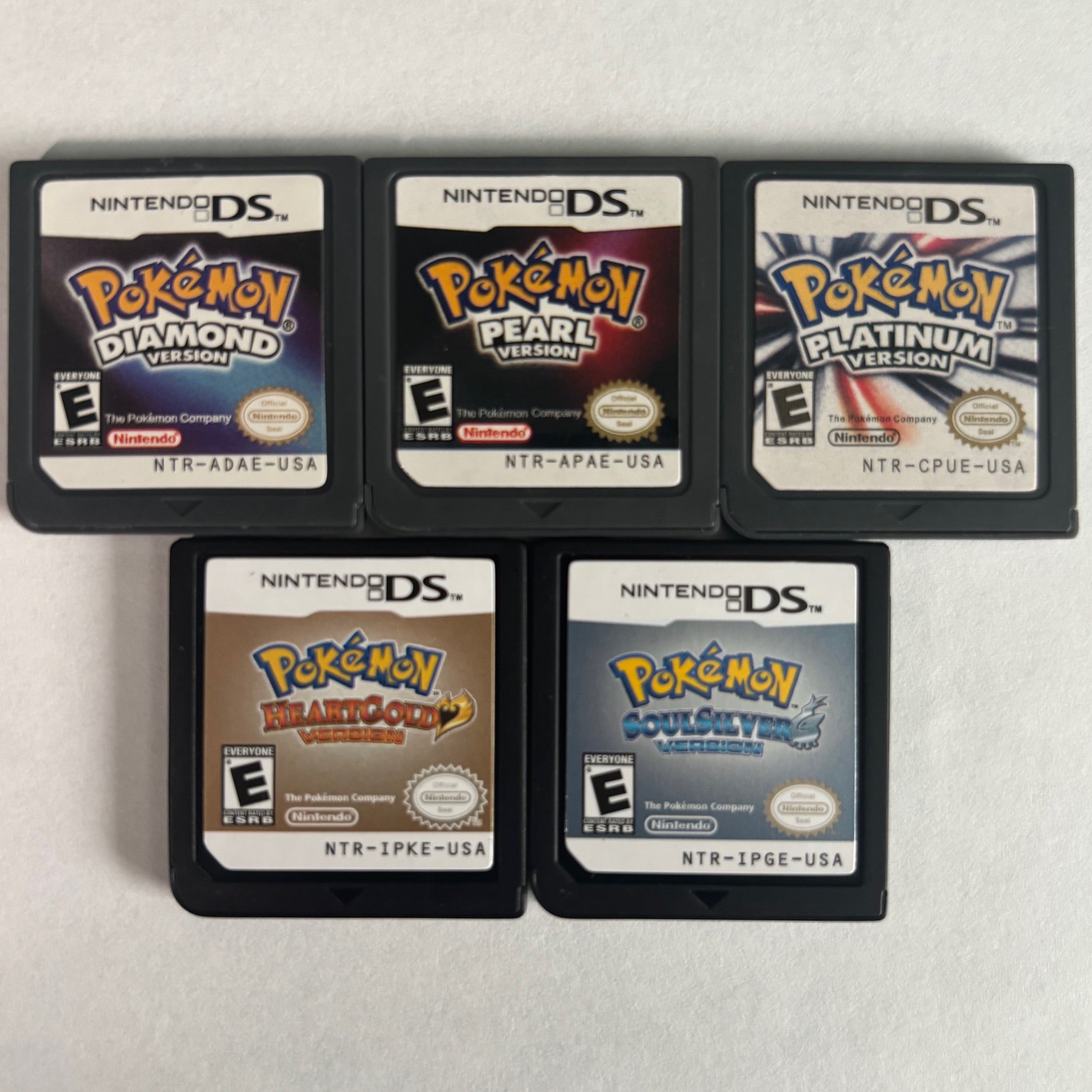 Pokemon Diamond Pearl Platinum Heart Gold Soul Silver Reproduction Game Card for DS DSI 3DS 2DS Cartridges