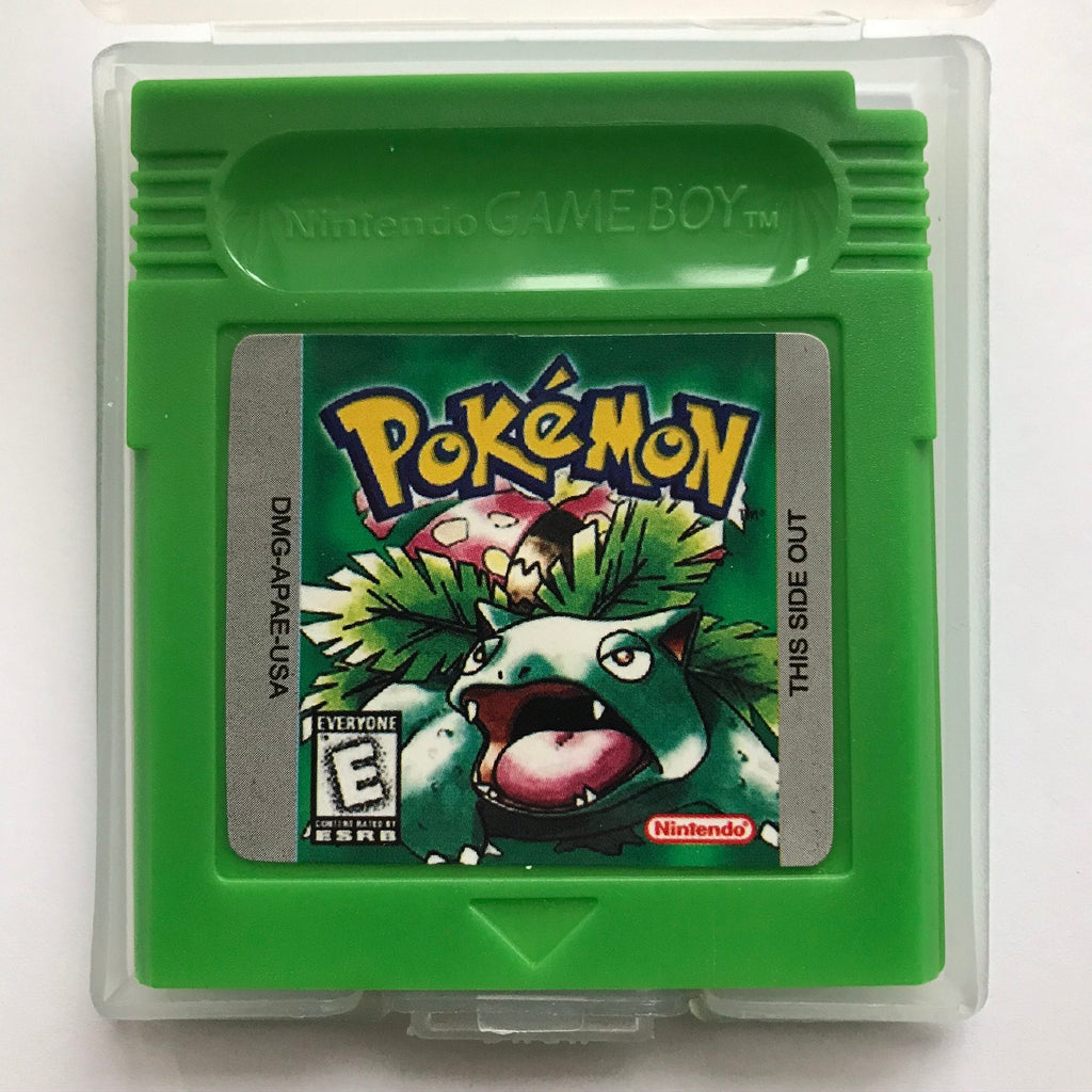 Pokemon Red Blue Yellow Green Gold Silver Crystal Reproduction Game Card for Gameboy Color GBC GBA Cartridges