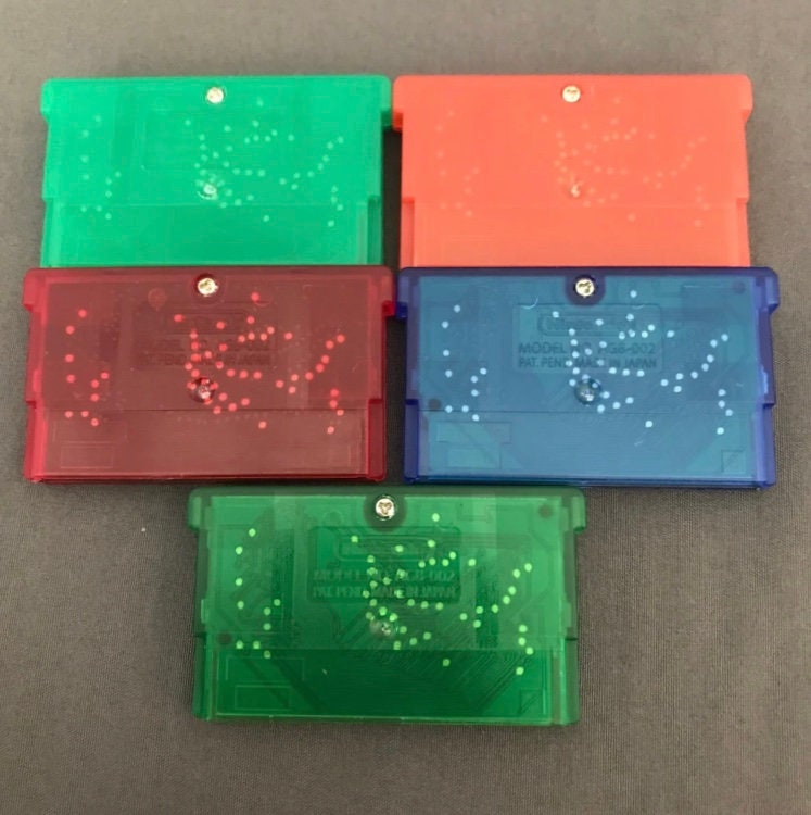 Pokemon Emerald Sapphire Ruby Leaf Green Fire Red Game Card for Gameboy Advanced GBA - Reproduction Cartridges