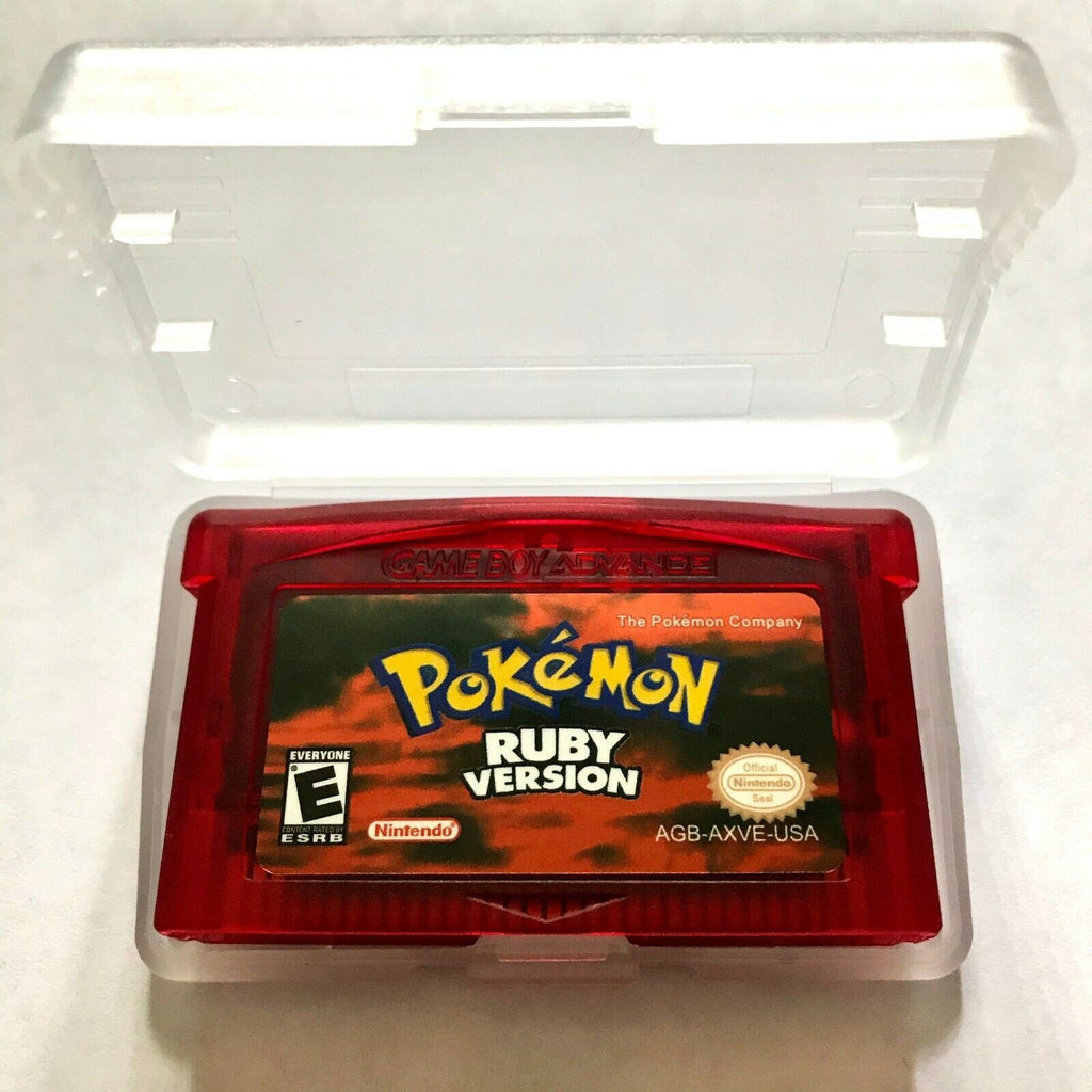 Pokemon Emerald Sapphire Ruby Leaf Green Fire Red Game Card for Gameboy Advanced GBA - Reproduction Cartridges